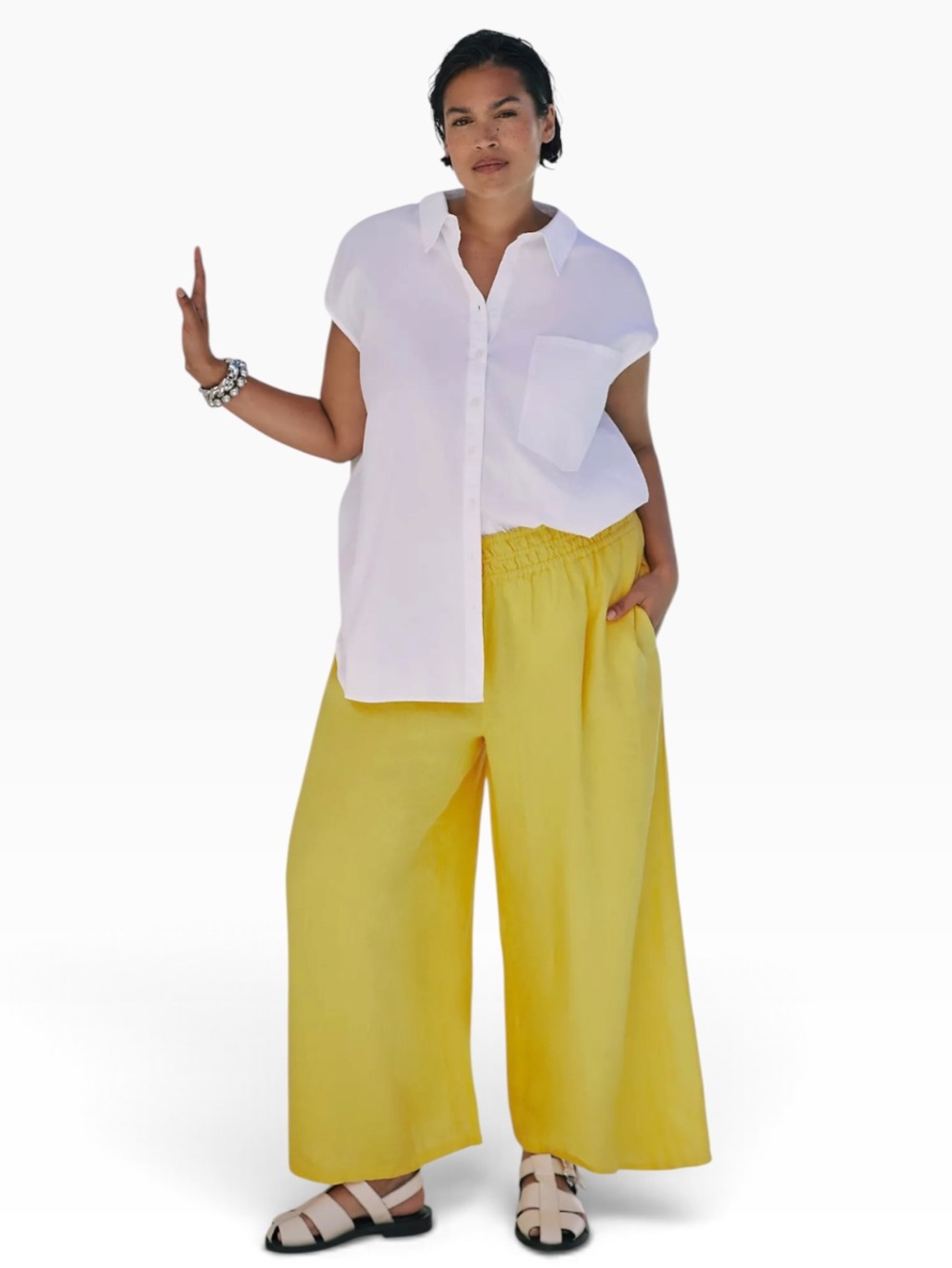 The Somerset Wide-Leg Linen Trousers